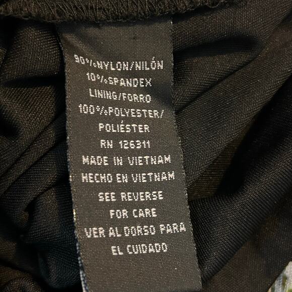 Ronni Nicole Sheath Dress boho Sleeveless Womens Size 6 Lace Mesh Back Zip Dress - Picture 8 of 9